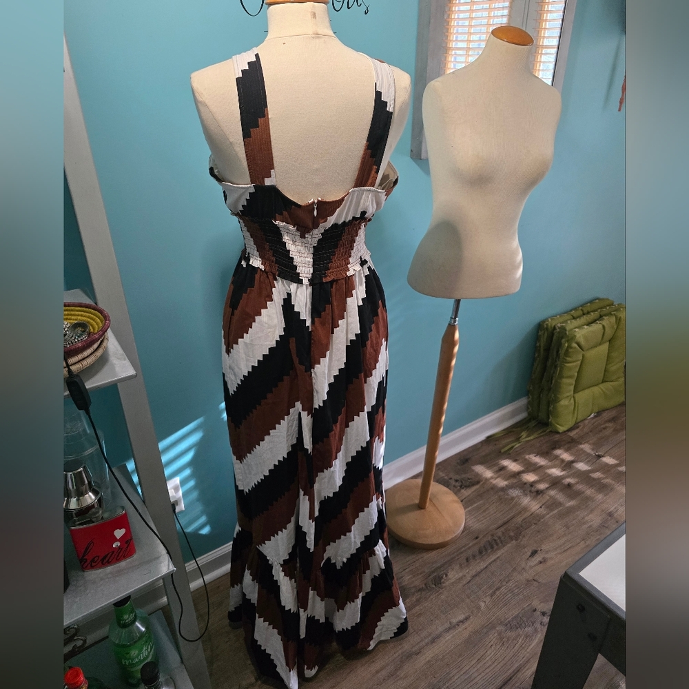 Plenty by Tracy Reese Chevron Pattern Maxi Sundress - Picture 4 of 8